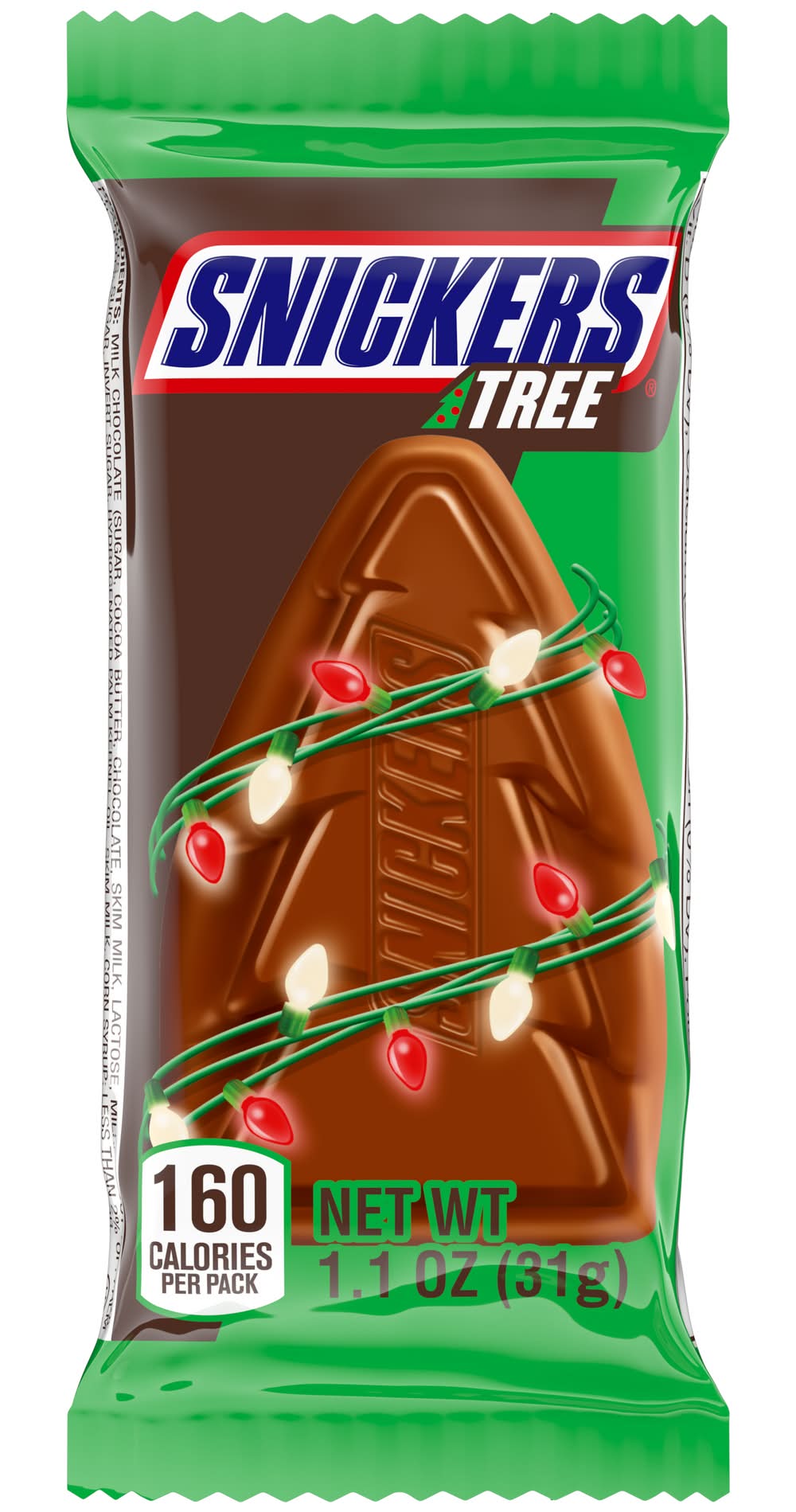 Snickers Trees Chocolate Christmas Candy Bar (1.1 oz)