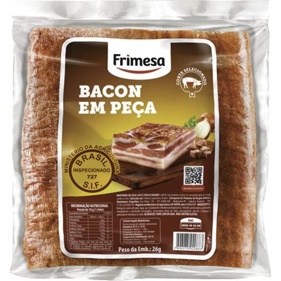 Frimesa Bacon em peça (embalagem: 1,1 kg aprox)