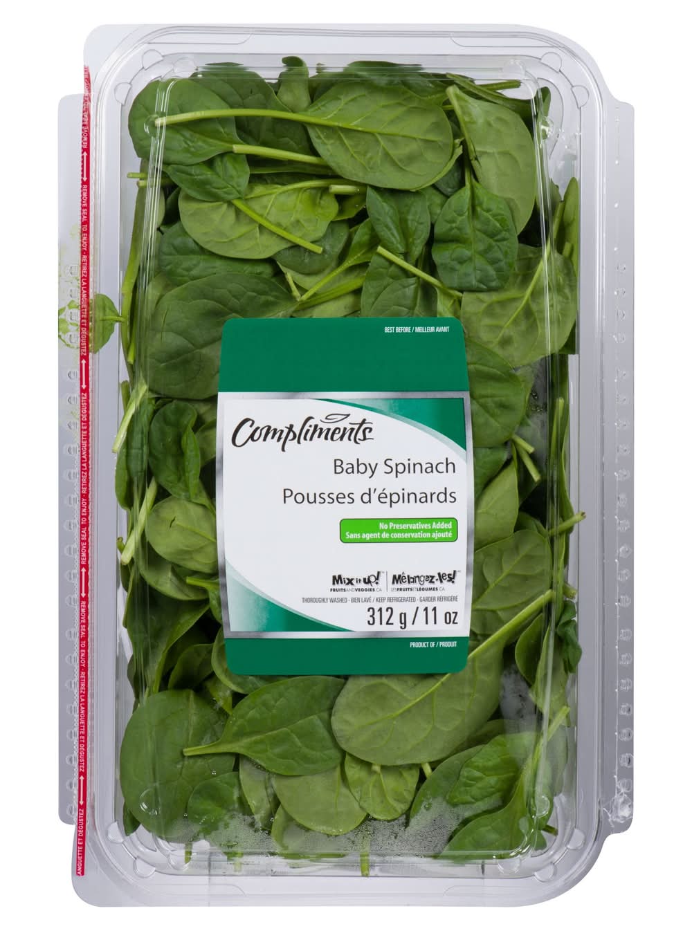 Compliments Baby Spinach (312 g)