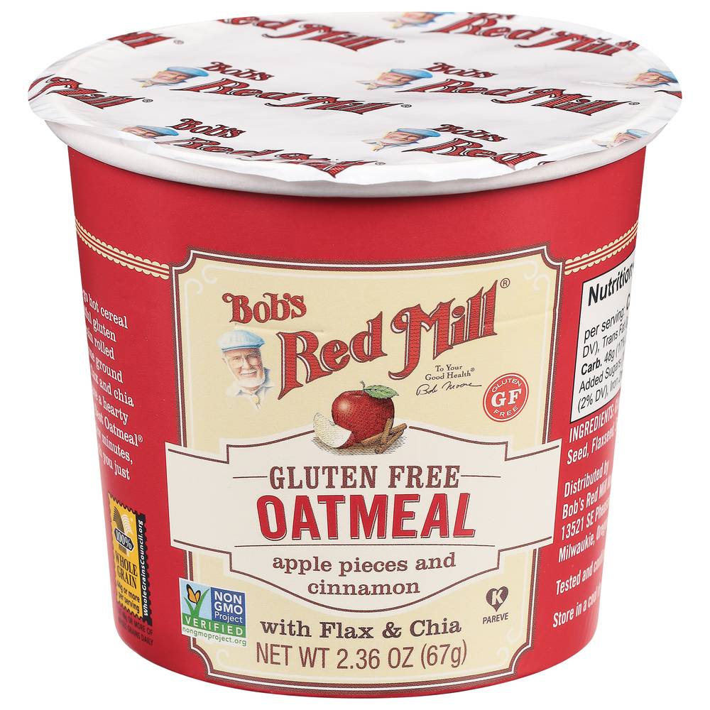 Bob's Red Mill Gluten Free Oatmeal Apple Pieces & Cinnamon With Flax & Chia (2.36 oz)