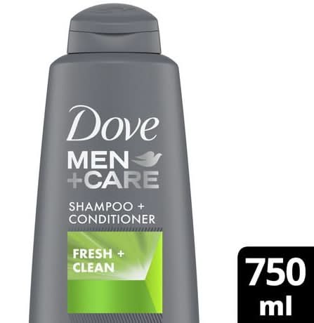Dove men+care shampooing et revitalisant fortifiant 2 en 1 dove men care fraîcheur et propreté (male) - dove +care fresh clean fortifying shampoo & conditioner 2in1 750ml (750 ml)