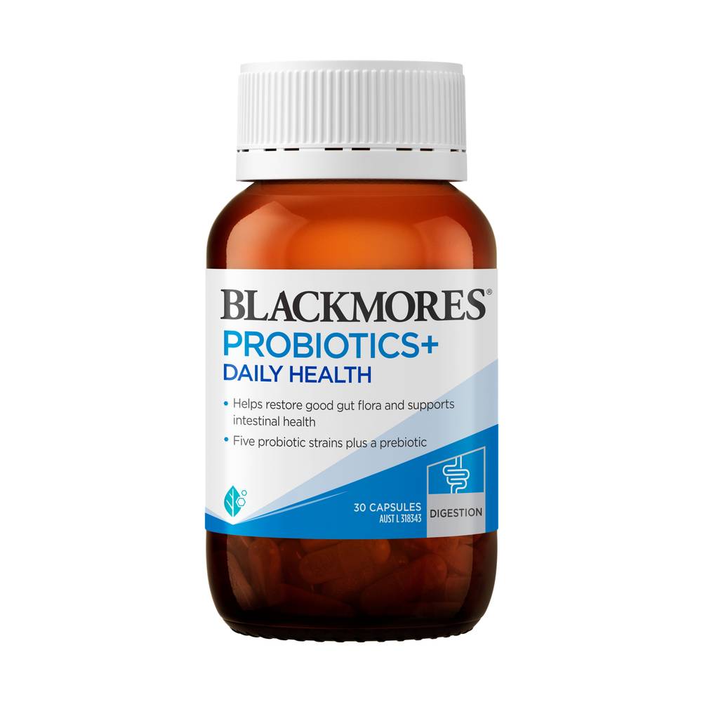 Blackmores Probiotics+ Daily Health Gut Health Vitamin Capsules 30 ct