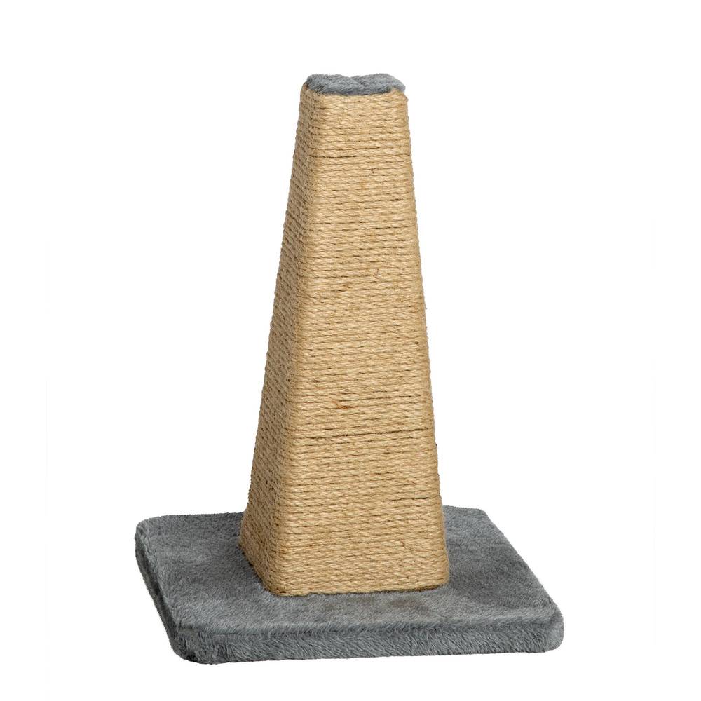 Whisker City Jute Peak Cat Scratcher (11\"L x 11\"w x 15.7\"h/tan)