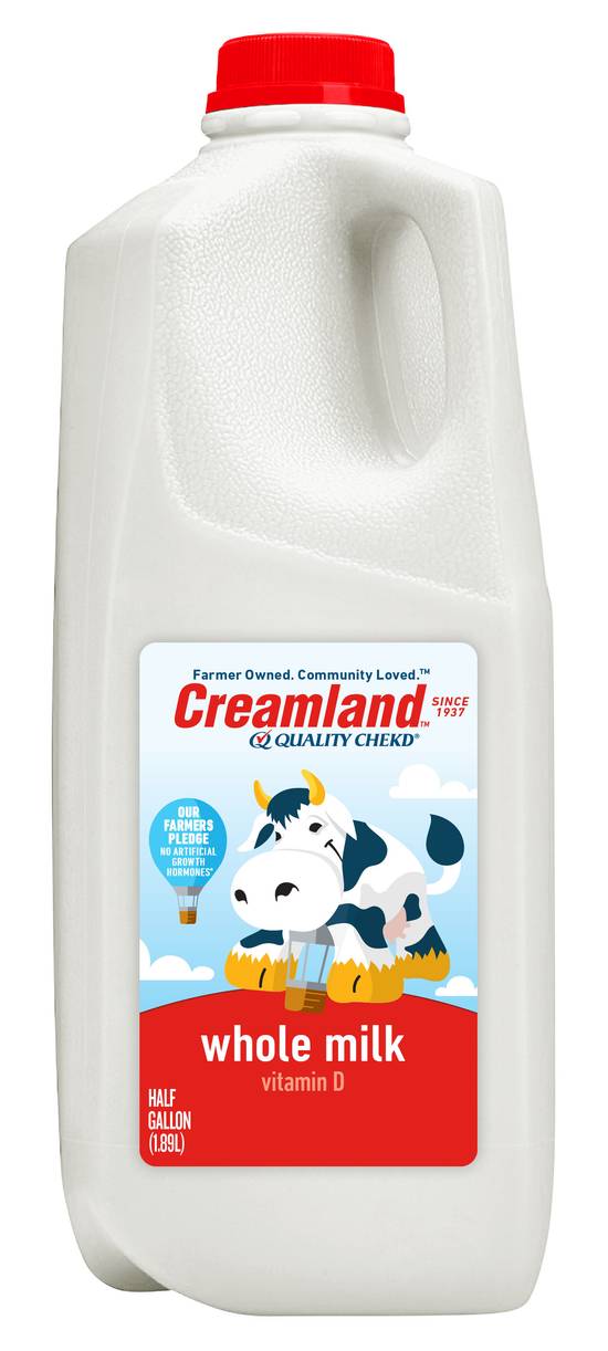 Creamland Whole Milk With Vitamin D (0.5 gal)