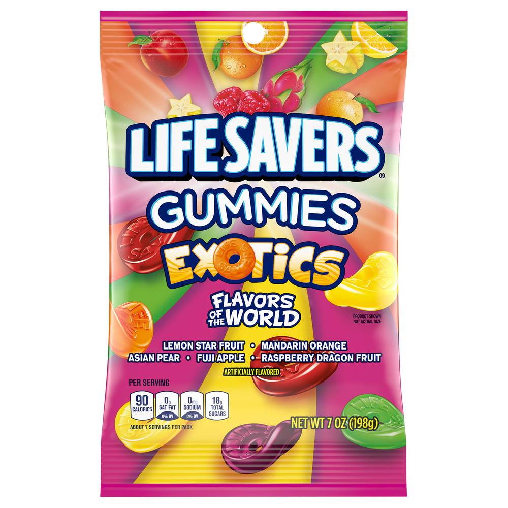 Life Savers Gummies Exotics Candy, Assorted (7 oz)