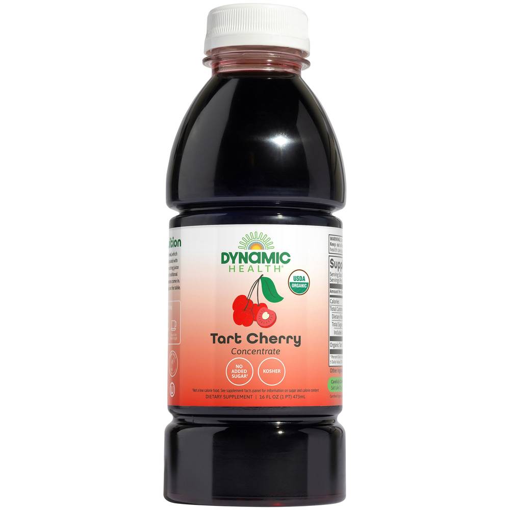 Organic Tart Cherry Juice Concentrate - Unsweetened (16 Fluid Ounces)