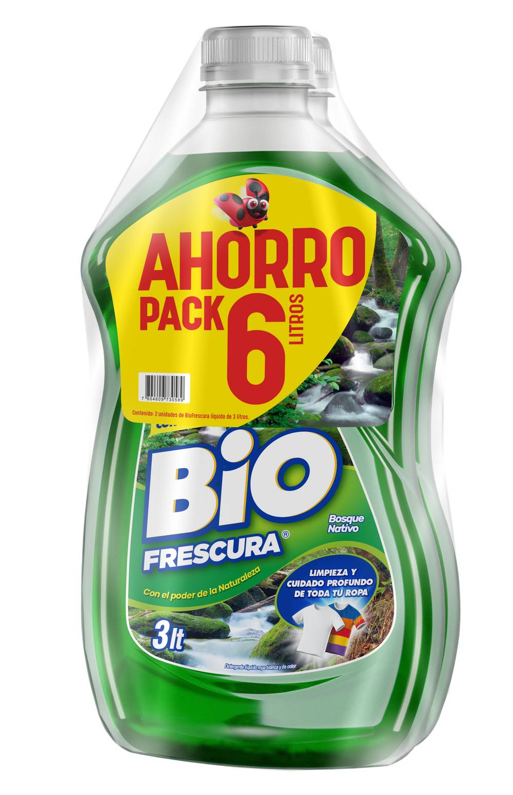 Biofrescura · Detergente líquido bosque nativo (2 x 3 L)