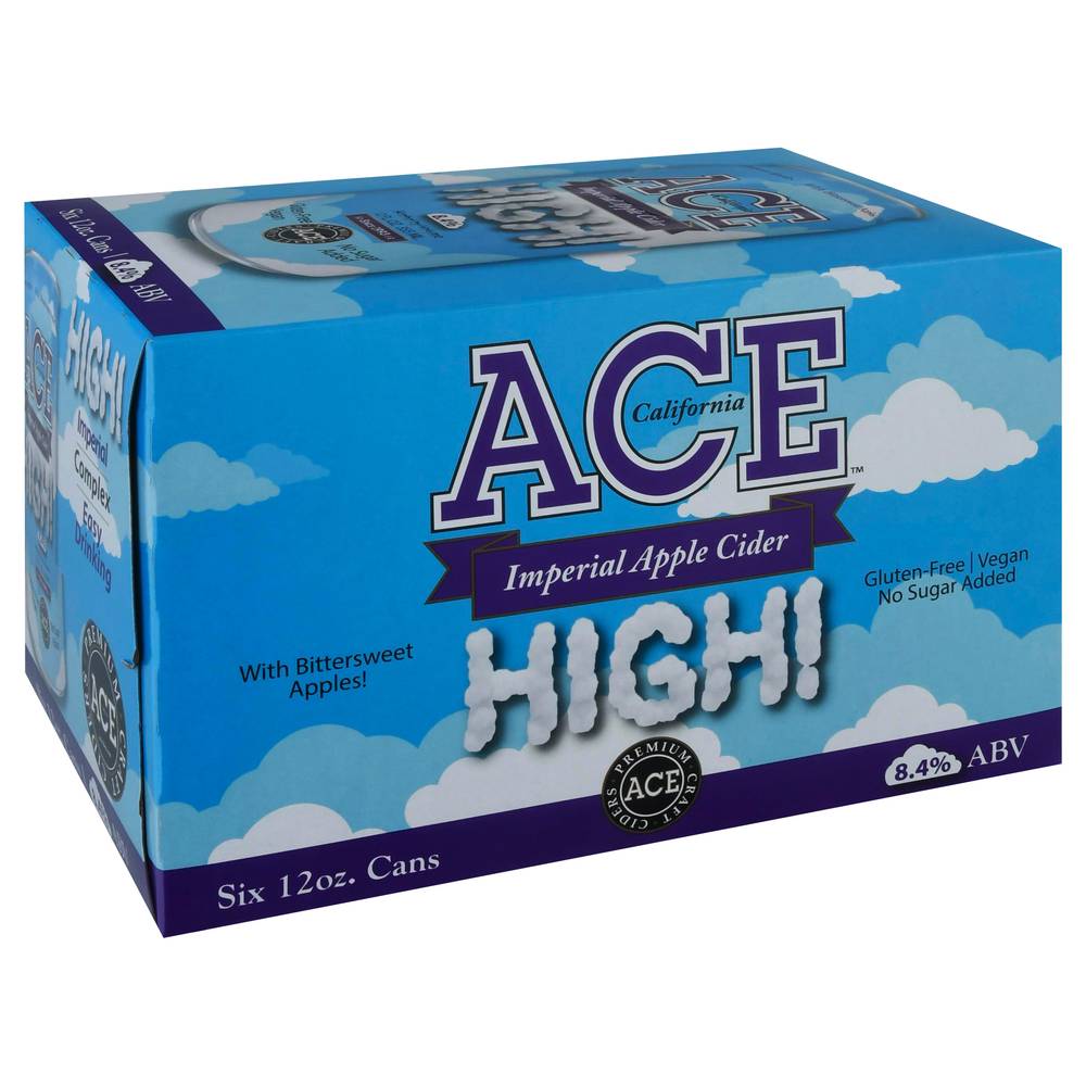 Ace High Imperial Apple Cider (6 ct, 12 oz)