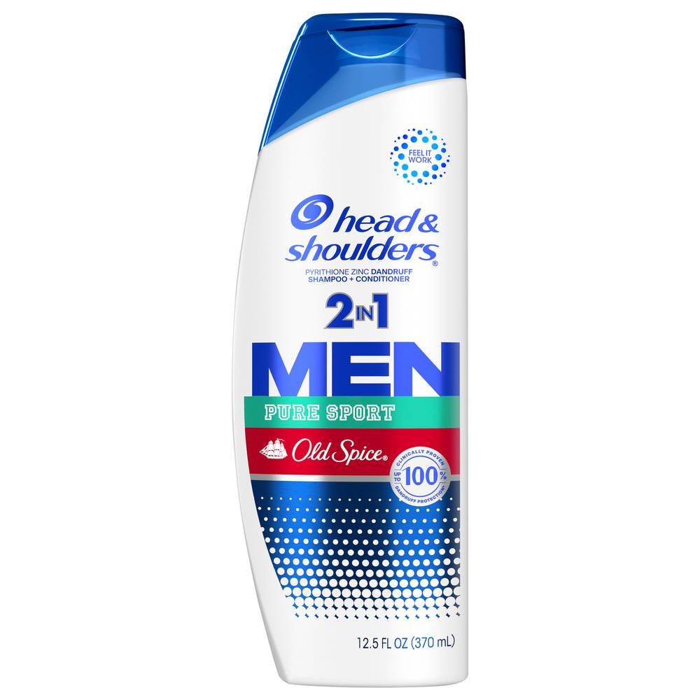 Head & Shoulders Old Spice Men 2 in 1 Pure Sport Shampoo + Conditioner (12.5 fl oz)