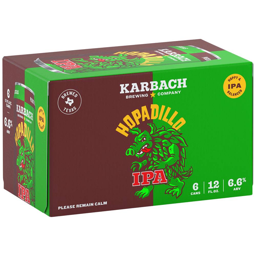 Karbach Brewing Co. Hopadillo Domestic Ipa Beer (6 pack, 12 fl oz)