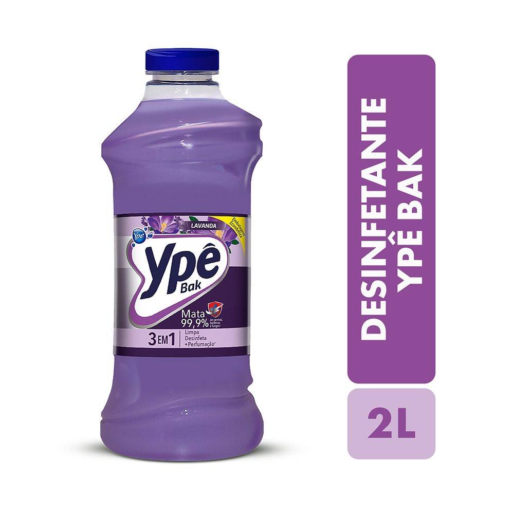 Ypê desinfetante para uso geral bak lavanda (2 l)