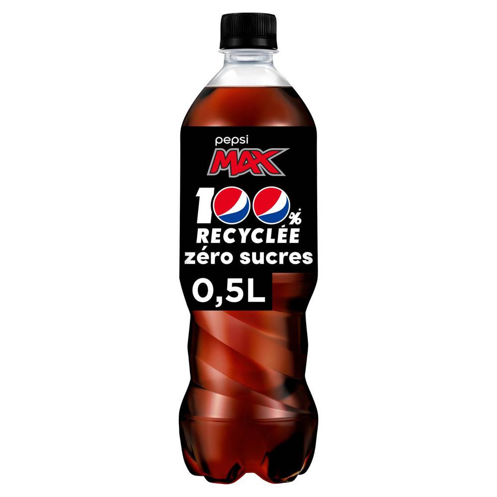 Pepsi Max - Boisson gazeuse rafraîchissante zéro sucres (500ml)