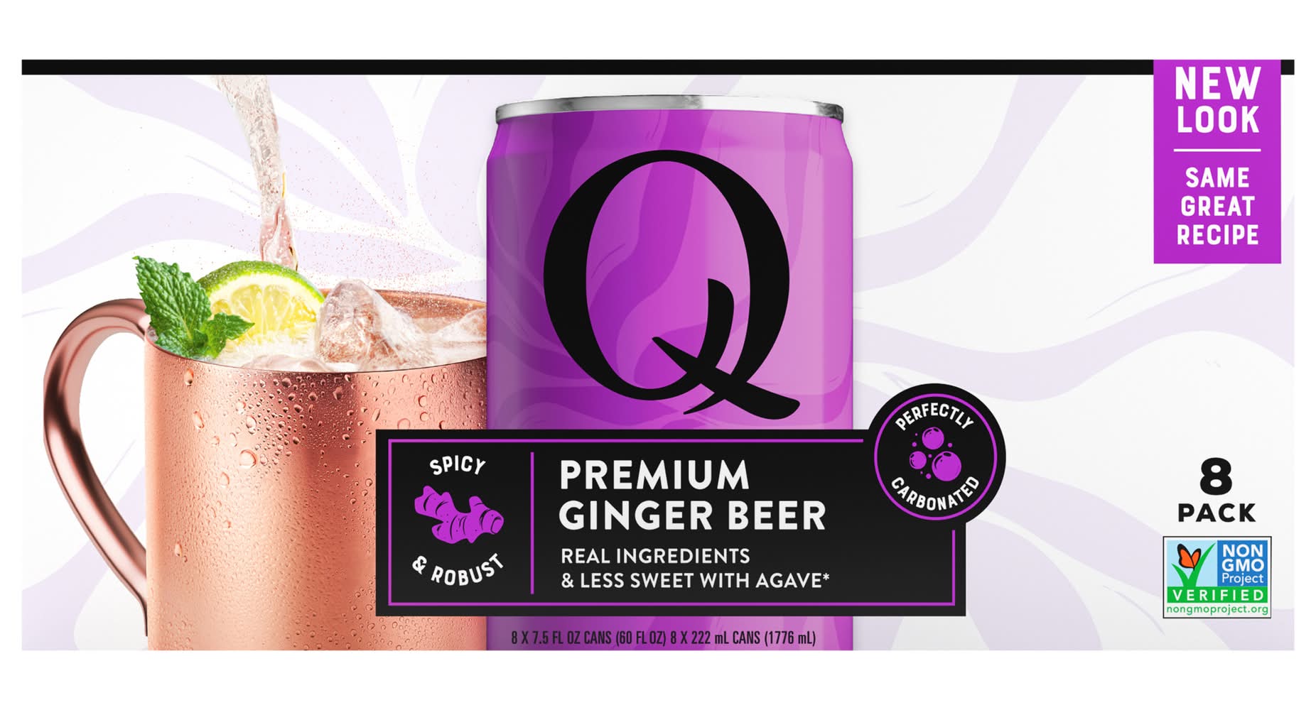 Q Mixers Premium Ginger Beer (8 x 7.5 oz)