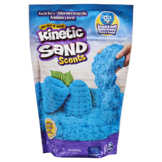 Kinetic Sand Scents, Blue Razzle Berry Scented Kinetic Sand, For Kids Aged 3 and Up (blue)