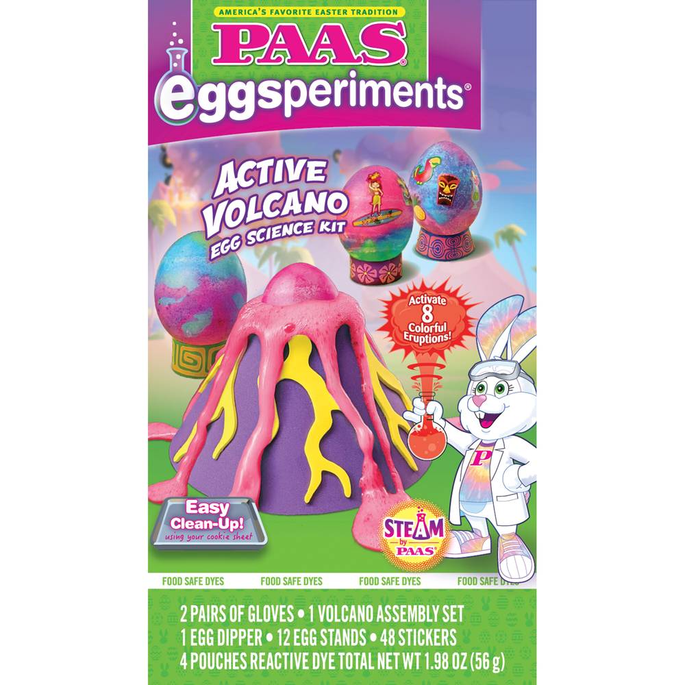 Paas® Eggsperiments® Active Volcano Egg Science Kit