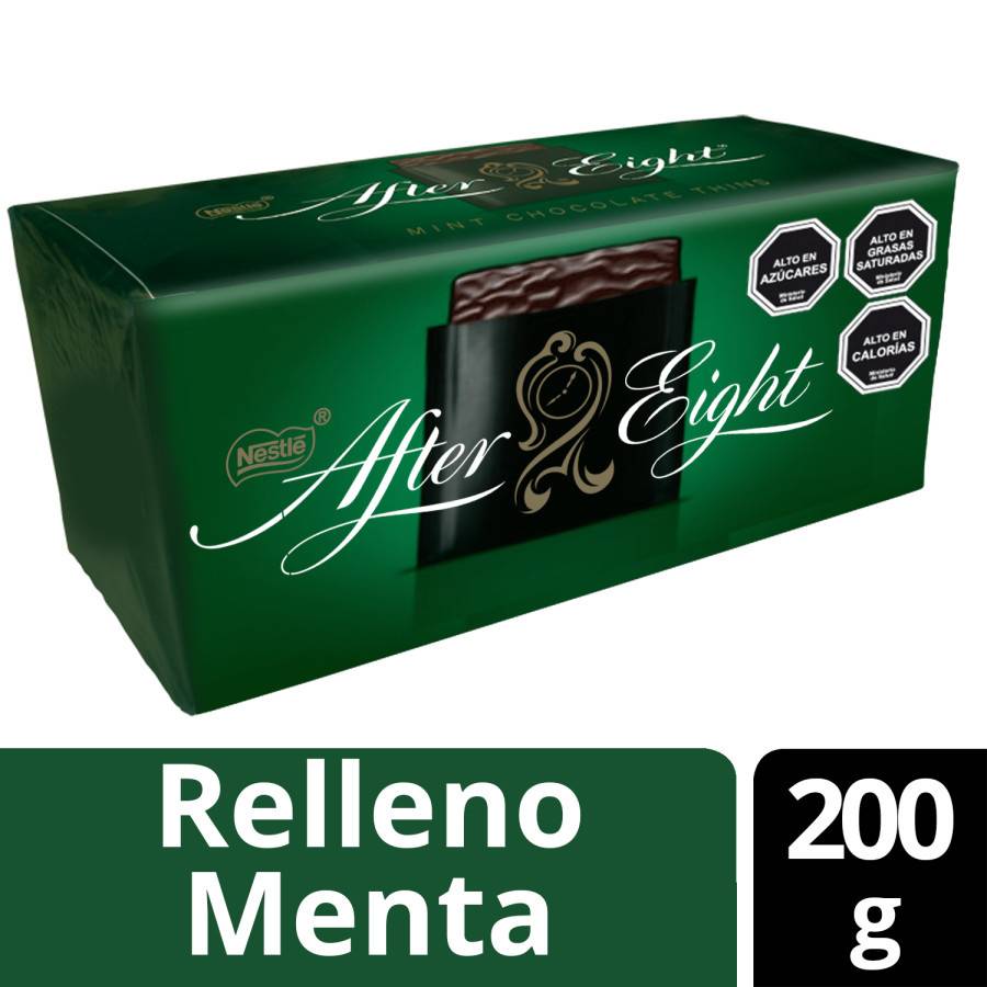 After eight chocolate con menta