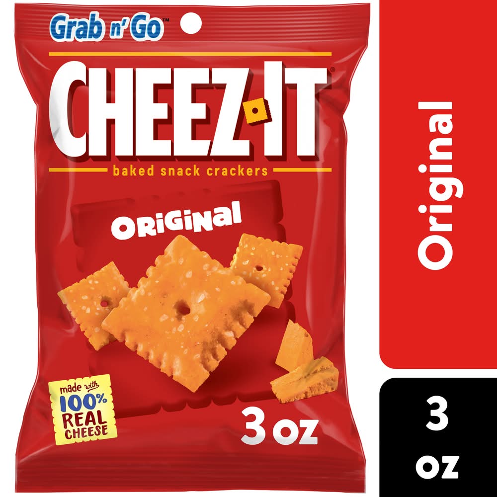 Cheez-It Grab N' Go Baked Snack Crackers, Original (3 oz)