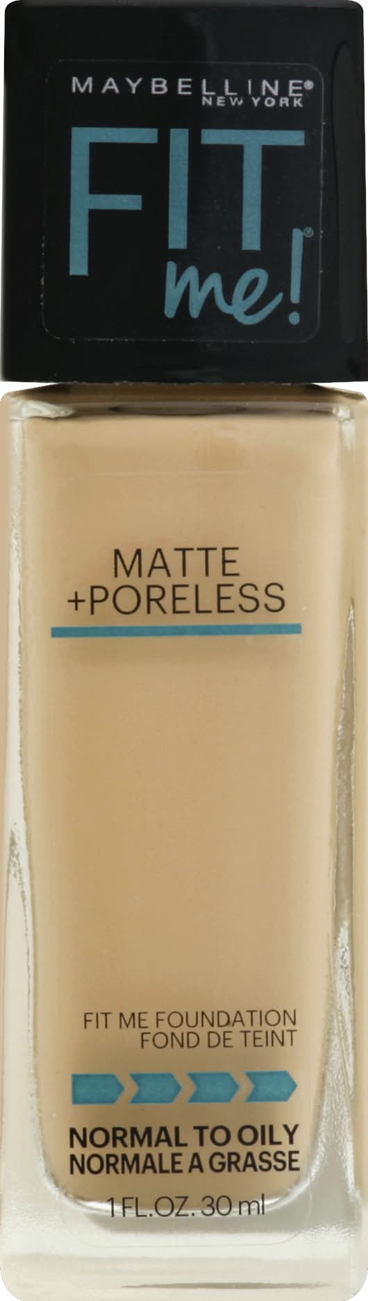Maybelline Fit Me! Classic Ivory 120 Matte + Poreless Foundation (1 fl oz)