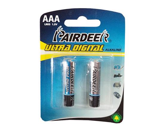 Pairdeer batería ultra digital aaa (2 un)