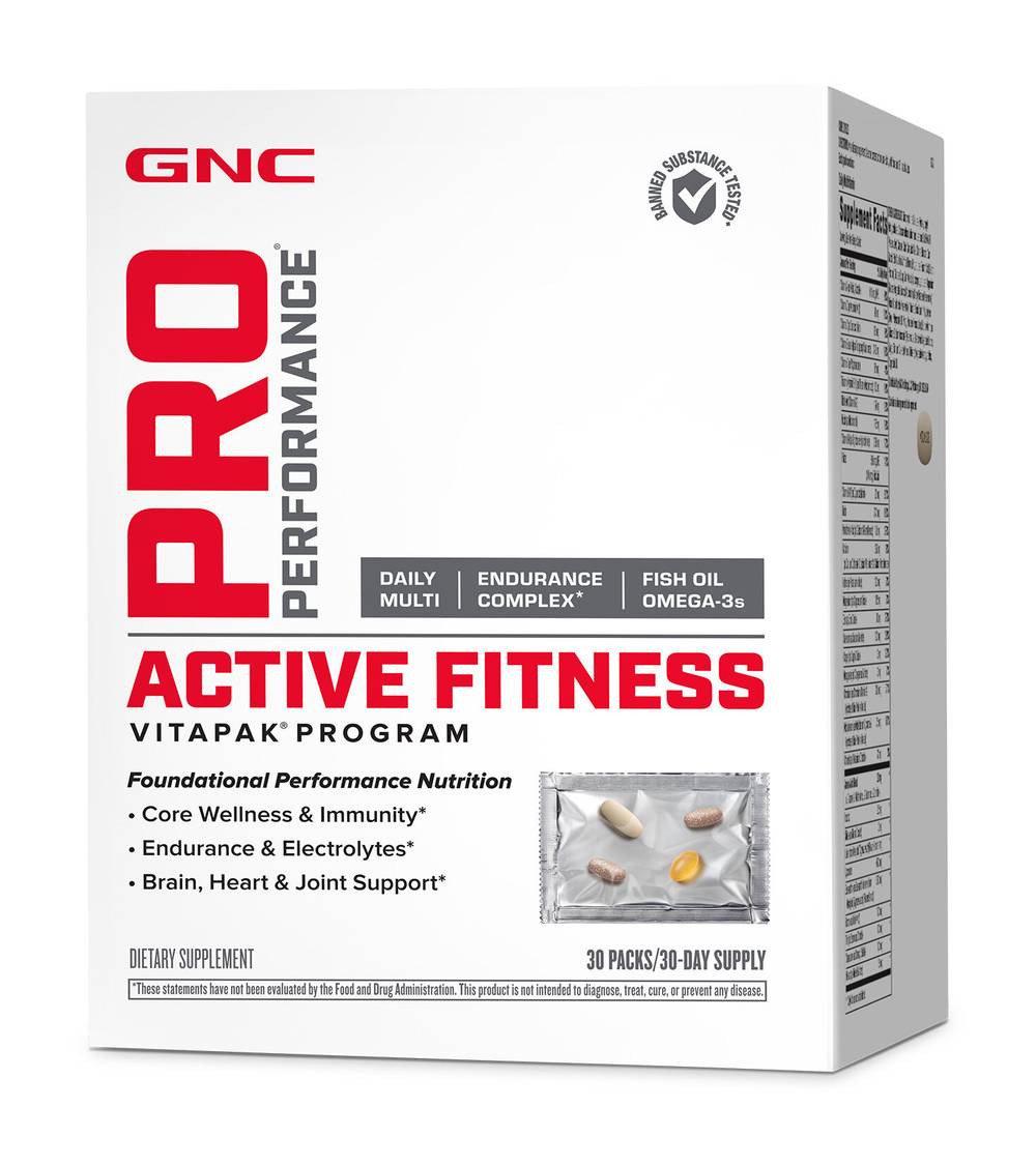 GNC Active Fitness Vitapak Program (30 ct)
