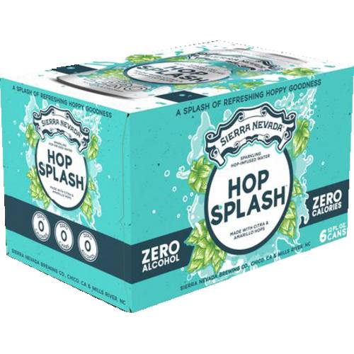 Sierra Nevada Hop Splash NA Sparkling Water 6 Pack Can