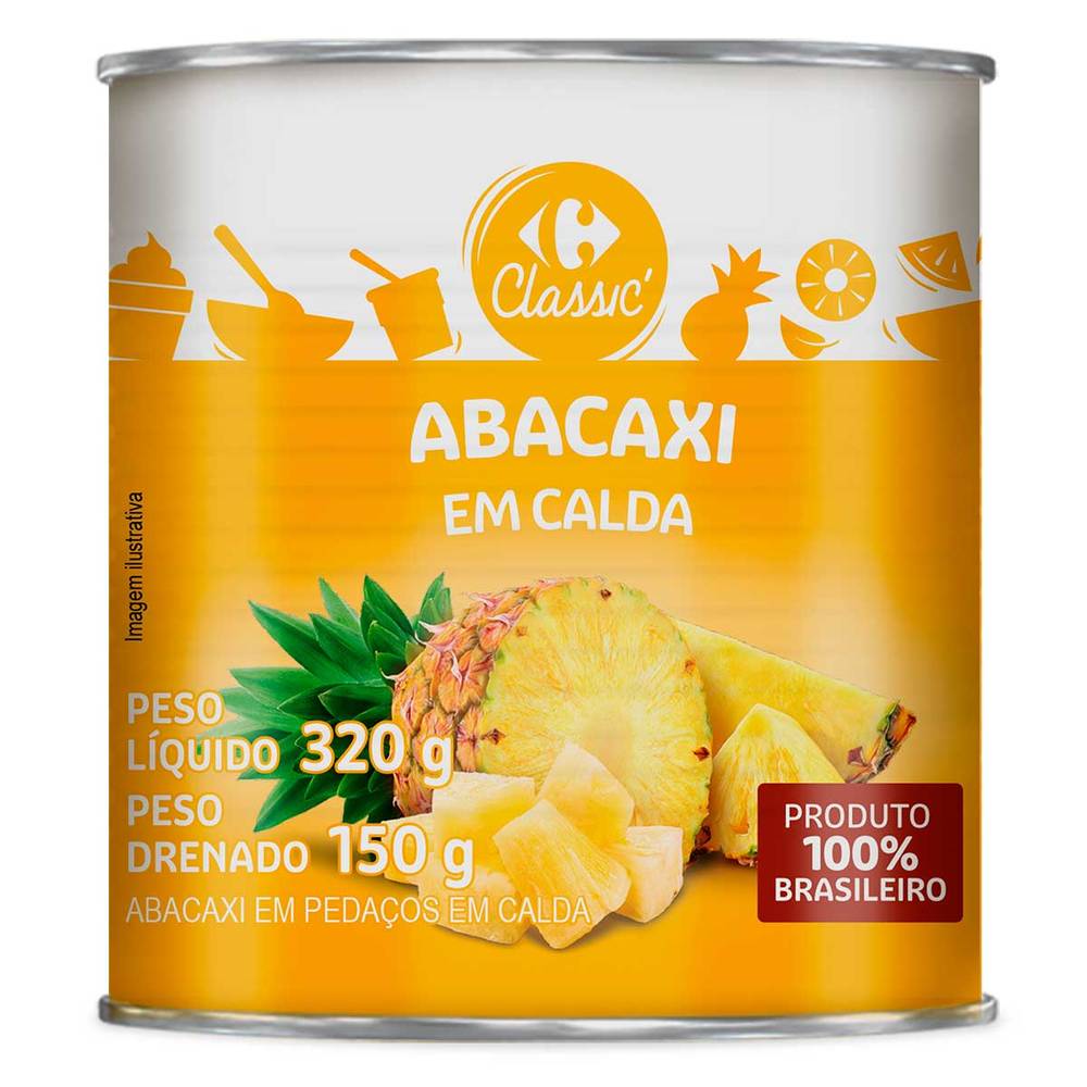Carrefour classic abacaxi em calda (150 g)