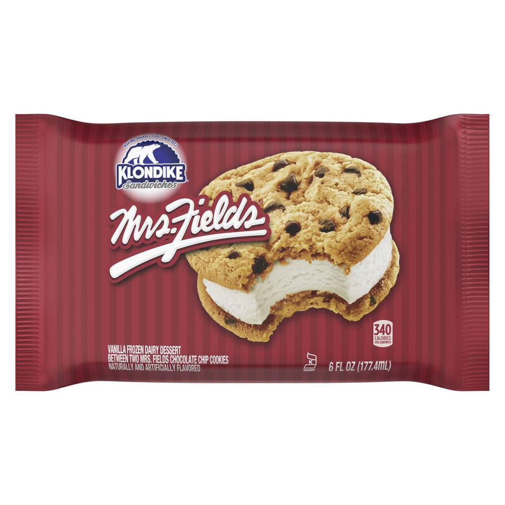 Klondike Mrs. Fields Ice Cream Cookie Sandwich (7 fl oz)