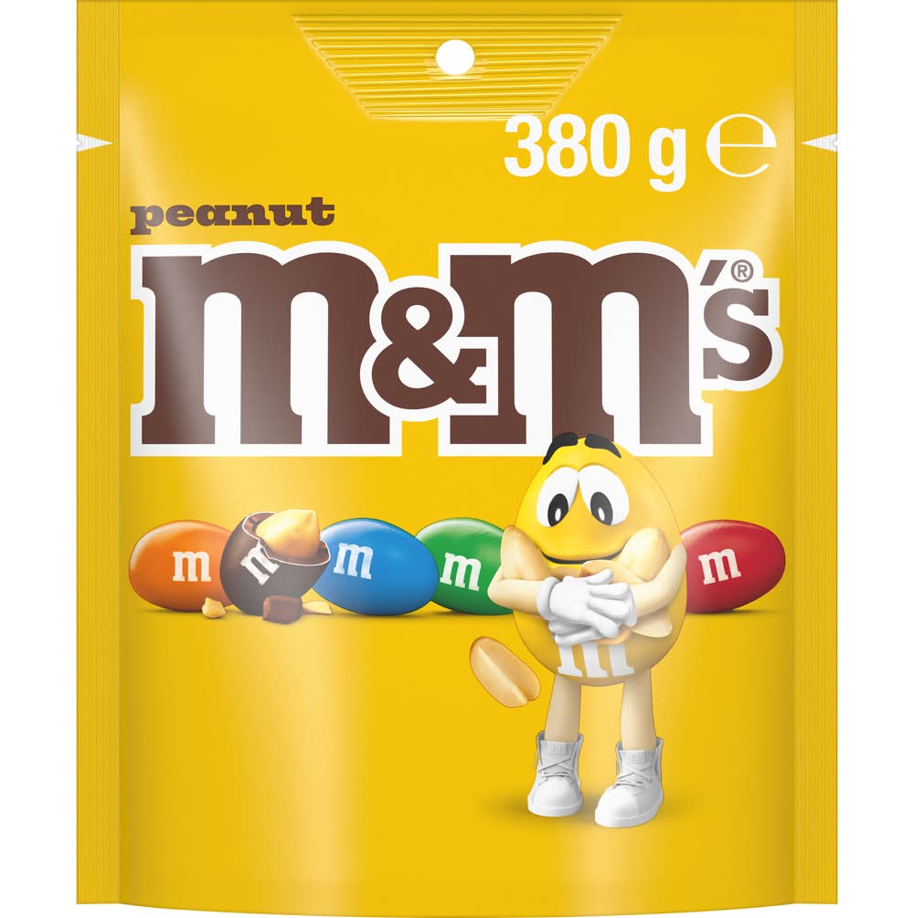 M&M's Peanut Milk Chocolate Snack & Share Bag (380g)