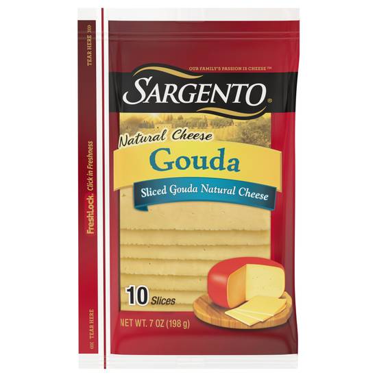 Sargento Sliced Gouda Natural Cheese (10 ct)
