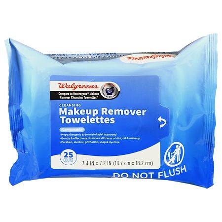 Walgreens Cleansing Makeup Remover Towelettes - 25.0 Ea