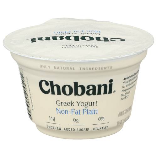 Chobani Fat Free Plain Greek Style Yogurt