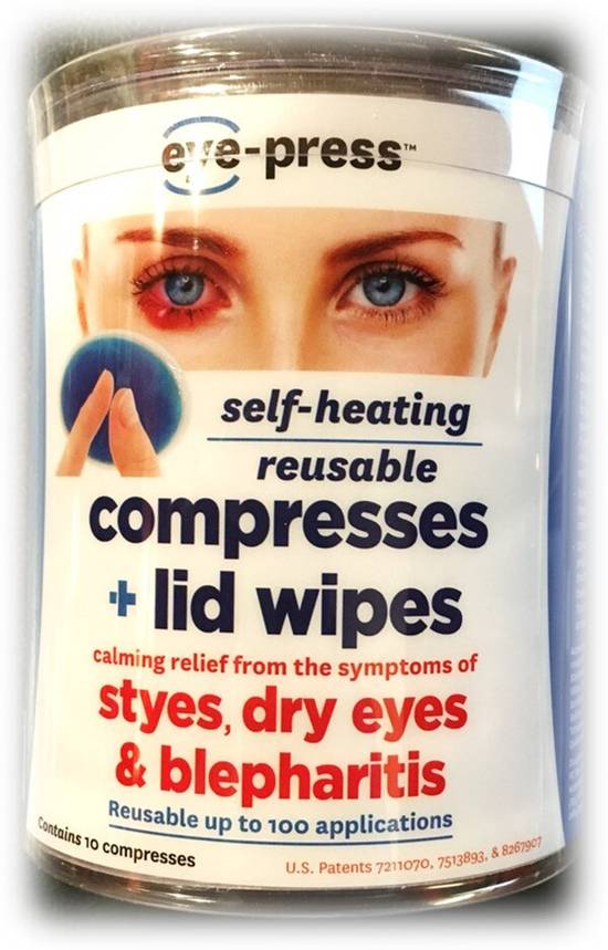 Eye-Press Self Heating Compress Lid Wipes