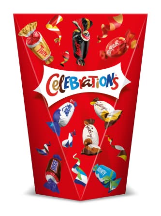 Celebrations Milk Chocolate Selection Box Of Mini Chocolate & Biscuit Bars (185g)