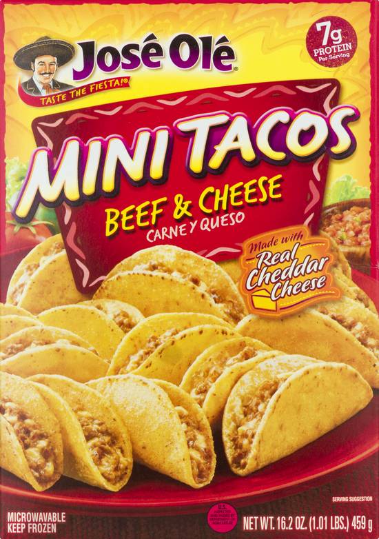 Jose Ole Beef and Cheese Mini Tacos