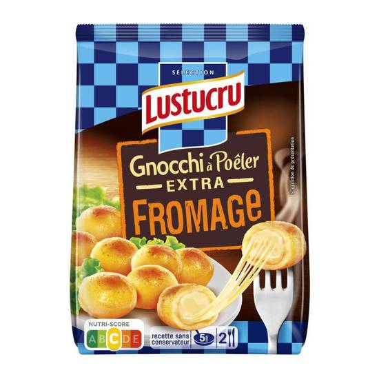 Lustucru Gnocchi  à poêler au fromage 285g..