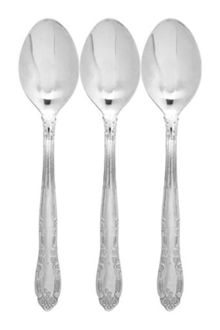Stainless Steel Teaspoons - 3-Pack