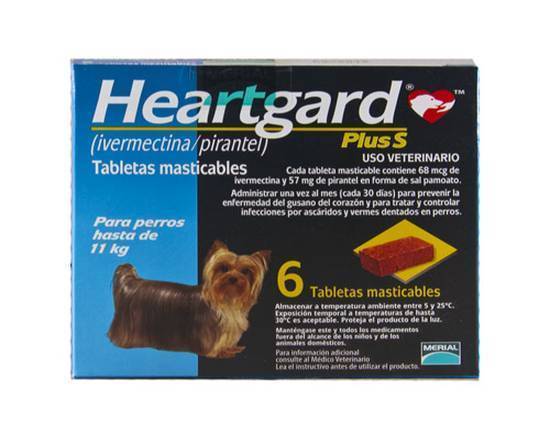 Heartgard Plus S 68 Azul Hasta 11 kg. PRECIO POR UNIDAD  .920000