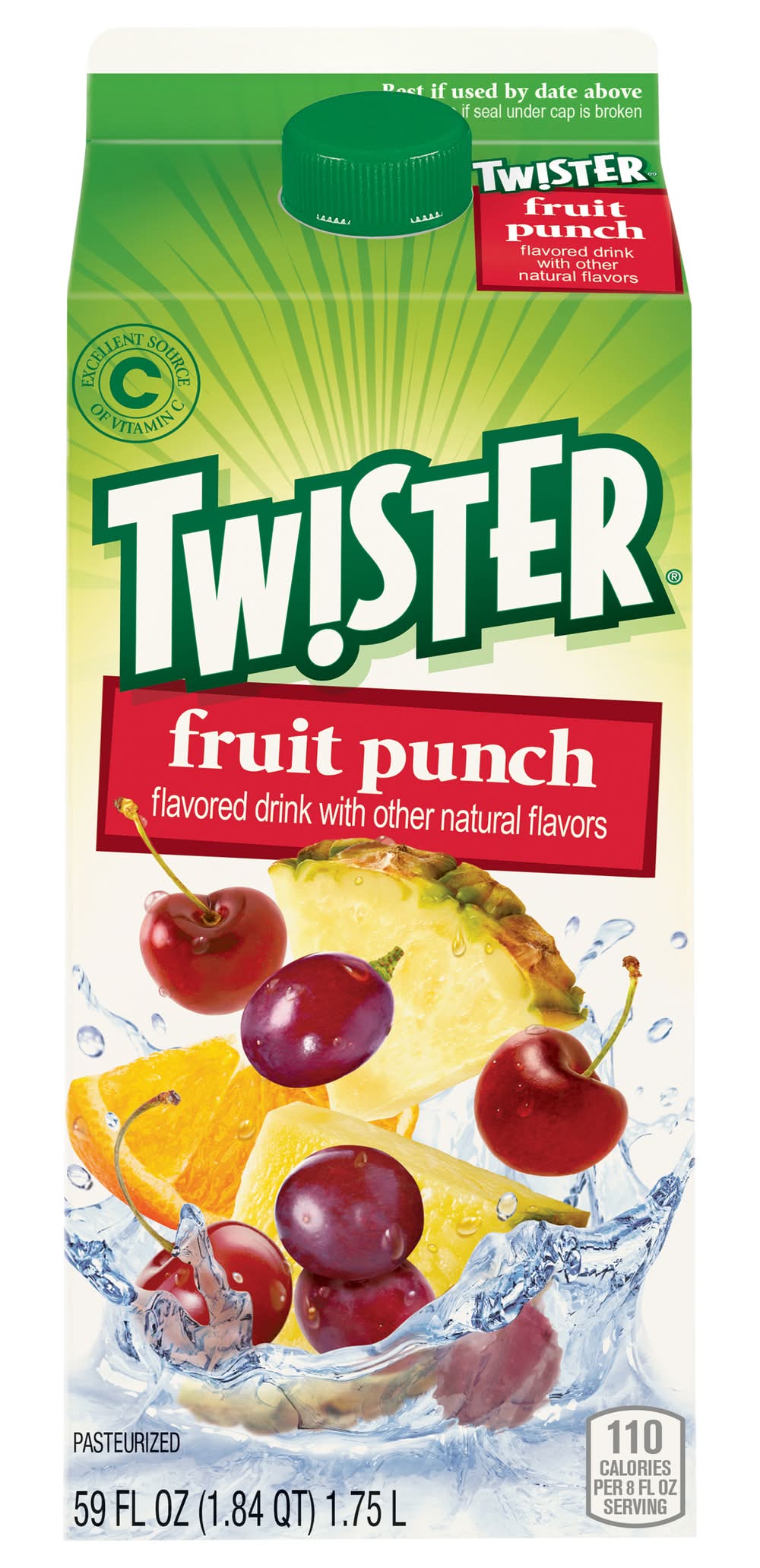 Twister Juice Drink, Fruit Punch (59 fl oz)