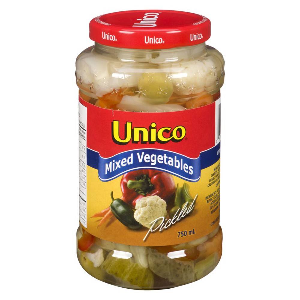 Unico Mixed Vegetables, Pickled, Mild (750 g)