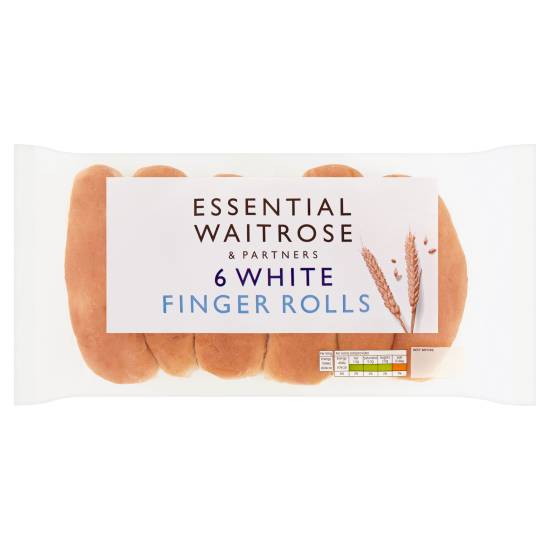 Waitrose White Finger Rolls (6 ct)