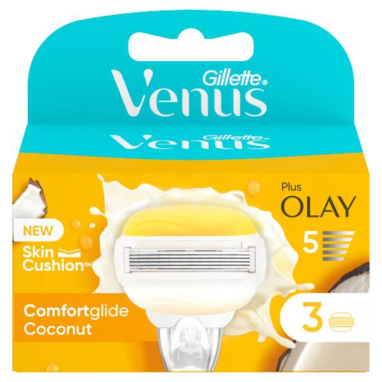 Venus Comfortglide Coconut Plus Olay Razor Blades ( 3 ct)