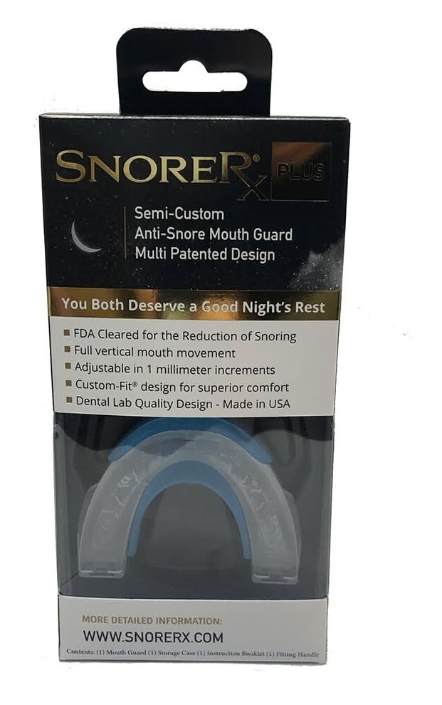 SnoreRx Plus Semi-Custom Snoring Mouth Guard Kit
