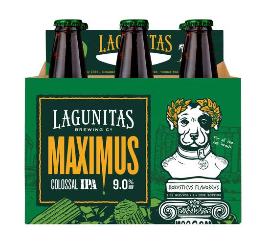 Lagunitas Maximus Colossal Ipa Beer (6 ct, 12 fl oz) (robusticus)