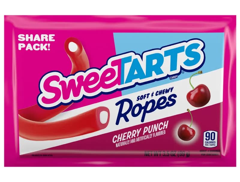 Sweetarts Cherry Punch Soft Chewy Ropes Share Pack