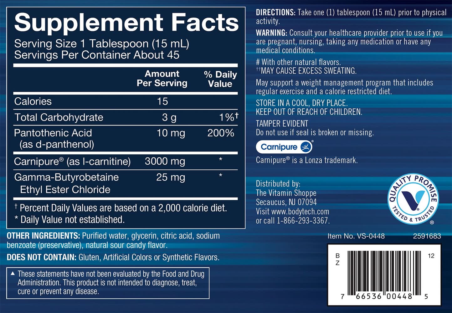 can i take cjc-1295 ipamorelin in the morning L-Carnitine Thermo Supports Fat Metabolism, Energy Production, & Muscle  Recovery Sour Candy (24 Fl. Oz.)