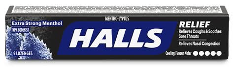 Halls Mento-Lyptus, Extra Strong Menthol (0.03 kg)
