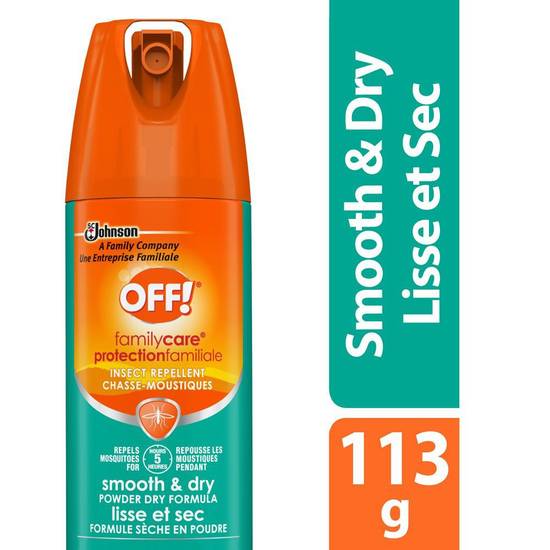 Off! off! protectionfamiliale insecticide lisse et sec 113 g (113 g) - family care insect repellent spray (113 g)