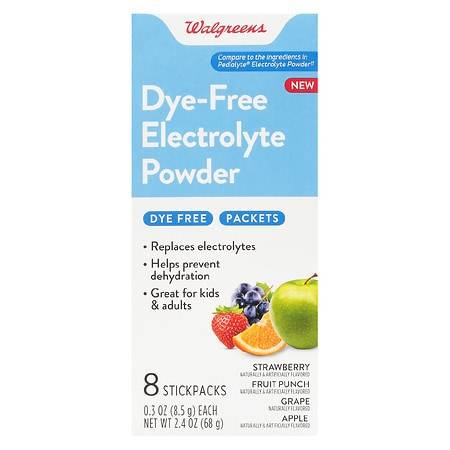 Walgreens Dye Free Electrolyte Powder Variety pack
