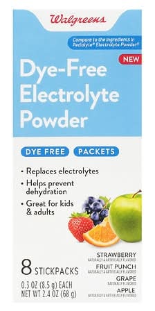 Walgreens Dye Free Electrolyte Powder Variety pack (2.4 oz)