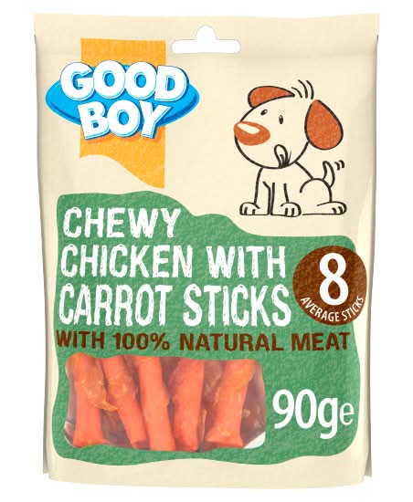 Good Boy Chewy Chicken With Carrot Sticks (8 pack)